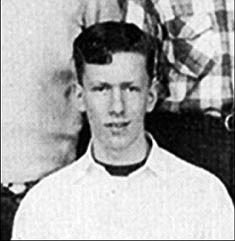 <p>This image from the 1957 Sycamore (Ill.) High School yearbook shows John Tessier, now believed to be known as Jack Daniel McCullough.</p>