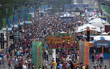 &lt;p&gt;Pedestrians enter the Taste of Chicago in Grant Park Friday, July 13, 2012. Once a 10 day affair that wrapped around July 4th, the &quot;Taste&quot; has been shortened to five. (AP Photo/Charles Rex Arbogast)&lt;/p&gt;