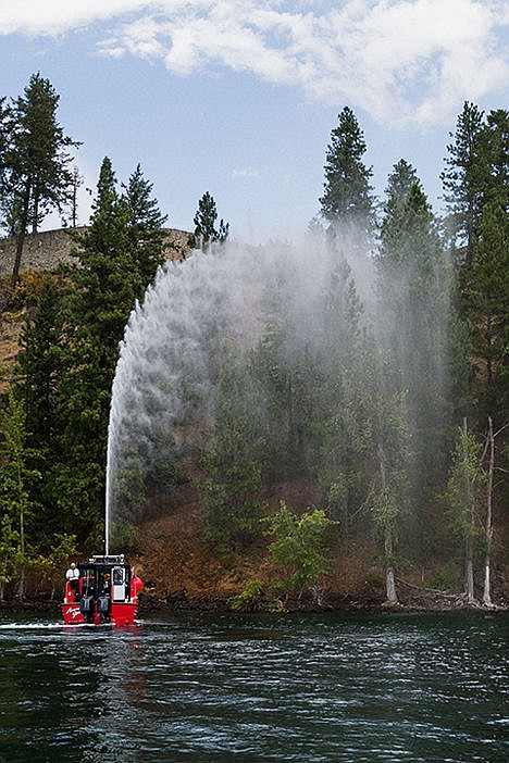 &lt;p&gt;Northern Lakes&#146; fireboat is capable of spraying water up to 1,200 vertical feet at a rate of about 1,500 gallons of water per minute.&lt;/p&gt;