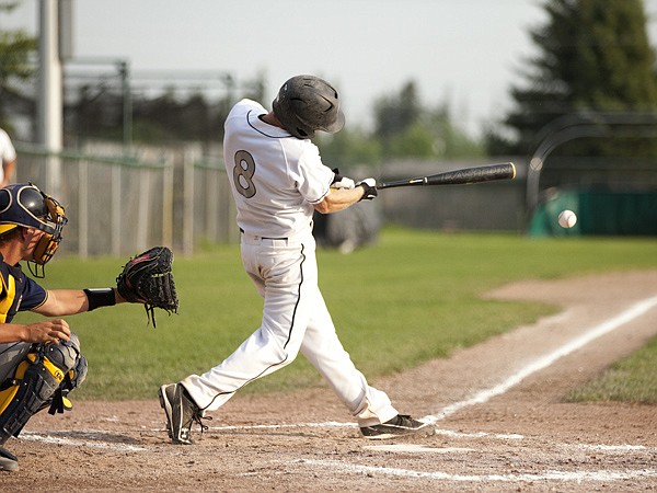 &lt;p&gt;Carl Talsma of the Glacier Twins grounds out during Monday nights American Legion game against the Great Falls Chargers at Kalispell High School.&lt;/p&gt;