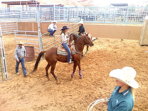 Abby Knight competed in five events at nationals, meaning she had a very busy day that started at 6:30 a.m. Knight placed in several events including barrell racing and goat tying.