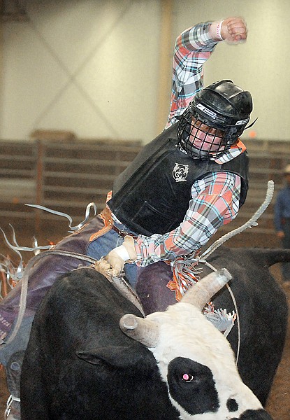 &lt;p&gt;Cody Brewer of Kalispell scores 78 points in his first bull ride
at the Rocky Mountain Extreme Bull and Bronc Riding Challenge on
Friday evening.&lt;/p&gt;