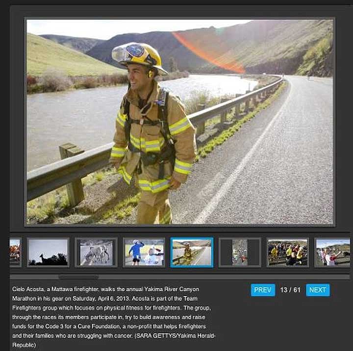 Firefighter/EMT Cielo Acosta is a volunteer with Grant County Fire District No. 8.