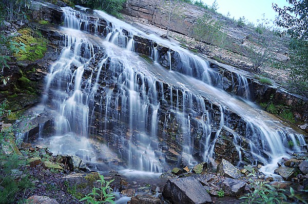 &lt;p&gt;Hell Roaring Creek cascades down a hill side along the North
Fork Road about 14 miles from Columbia Falls on Thursday, July 14,
in the Flathead National Forest.&lt;/p&gt;