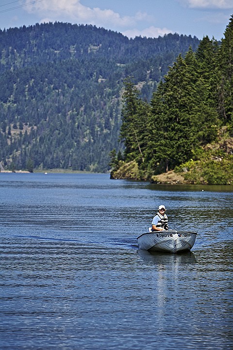 &lt;p&gt;JEROME A. POLLOS/Press Larry Castro navigates his boat back toward the launch Wednesday on Fernan Lake.&lt;/p&gt;