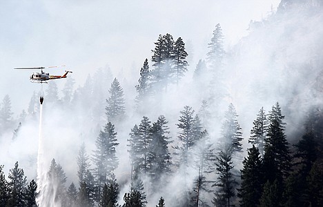 &lt;p&gt;U.S. Forest Service helicopters made drops throughout the day Monday.&lt;/p&gt;