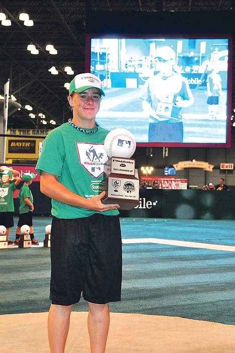 &lt;p&gt;Haley Loffer holds her runner uo trophy from the girls 11-12 age division at the national finals of the Major League Baseball Pitch, Hit &amp; Run competition. She and the other competitors were honored at the Jacob Javits Convention Center in New York on Tuesday.&lt;/p&gt;