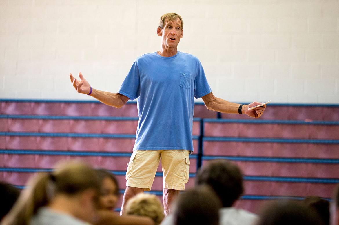 &lt;p&gt;JAKE PARRISH/Press Retired NBA player Craig Ehlo speaks on Monday to more tha 140 kids on the importance of staying away from drugs and alcohol. Ehlo, who played professionally for 14 years, currently lives in Spokane, and came to the Watts basketball camp as part of the &quot;Rise Above&quot; program.&lt;/p&gt;