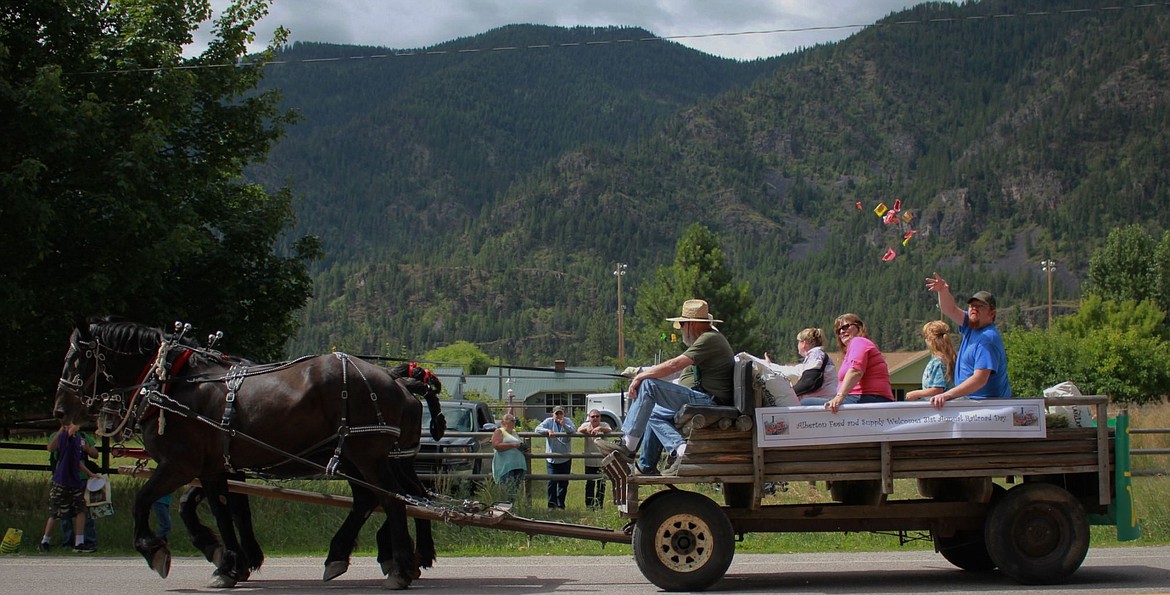 &lt;p&gt;The Alberton Feed Store had a wagon in the Railroad Day parade. Free wagon rides were provided to people throughout the day.&lt;/p&gt;