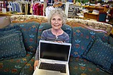 A happy return Laptop comes back to thrift store
