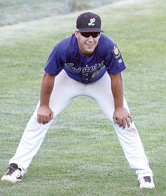 &lt;p&gt;Jared Winslow coaching third base during the alumni game July 18, 2015.&lt;/p&gt;