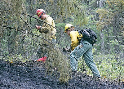 &lt;p&gt;Bull Creek Road fire with Nick Goldsmith, left, and Kacie Berget.&lt;/p&gt;