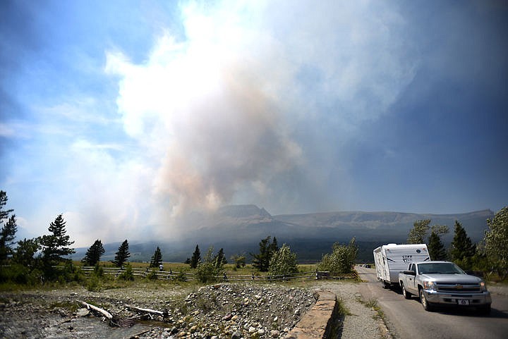 &lt;p&gt;St. Mary visitors were part of a mandatory evacuation on Wednesday, July 22. The Reynolds Creek Fire has consumed a vehicle parked along Going-to-the-Sun Road and continues to burn rapidly. The fire has &#147;extreme spread potential,&#148; according to officials. (Brenda Ahearn/Daily Inter Lake)&lt;/p&gt;