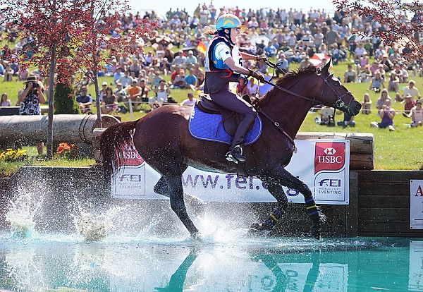 Pam Fisher of Basalt, Colo., rides Sea Lion in the Cross-Country challenge on Saturday at The Event at Rebecca Farm.