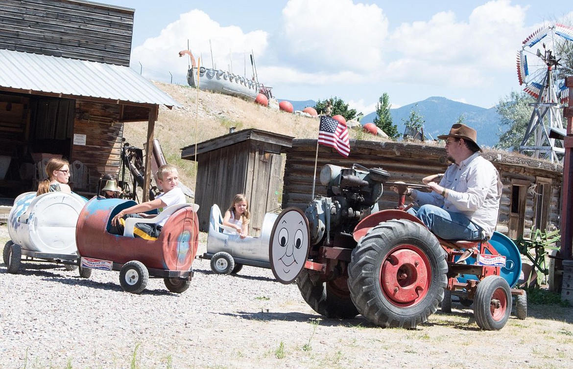 &lt;p&gt;Children ride in mini train cars at the Miracle of America Museum's &quot;Live History Days&quot;&lt;/p&gt;