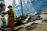 Fire destroys remote cabin