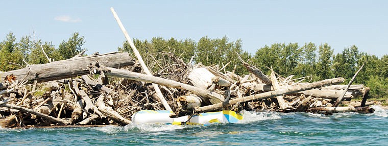 &lt;p&gt;Multiple floaters have gotten stuck in the past two week on this logjam in the Flathead River near the Montana 35 bridge. It contains a kayak and at least two rafts, according to Evergreen Fire Chief Craig Williams.&lt;/p&gt;