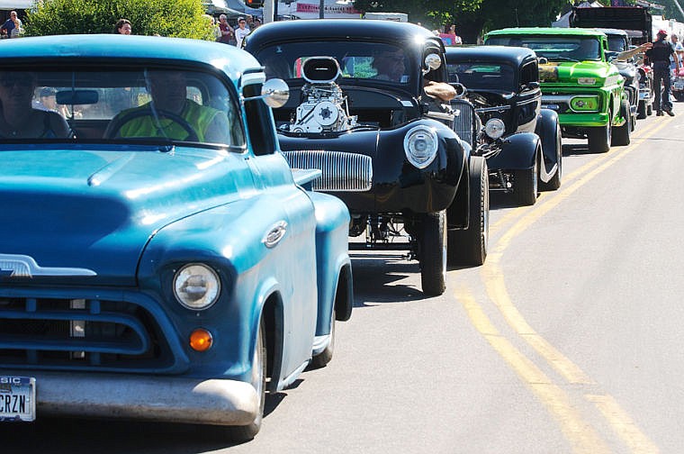 &lt;p&gt;Hot rods line Center Street in Kalispell during the Glacier Rally in the Rockies parade. July 20, 2013 in Kalispell, Montana. (Patrick Cote/Daily Inter Lake)&lt;/p&gt;