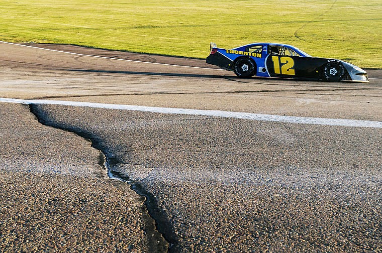 &lt;p&gt;Giles Thornton races in a trophy race Friday night during the Montana 200 at Montana Raceway Park. July 19, 2013 in Kalispell, Montana. (Patrick Cote/Daily Inter Lake)&lt;/p&gt;