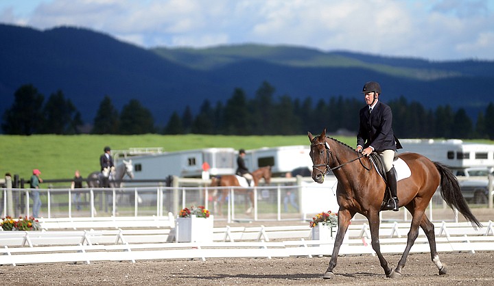 &lt;p&gt;Rick Patterson of Kalispell rides Bob Marshall in the Senior Open Novice B dressage competition on Thursday at The Event at Rebecca Farm. (Brenda Ahearn/Daily Inter Lake)&lt;/p&gt;