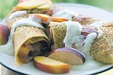 Healthy corn crepe that works with sweet or savory