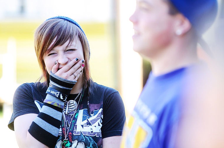 &lt;p&gt;Hannah Hickethier laughs during an exercise July 23 during the Share Your Voice Foundation's Empowerment Through Performance Workshop at the Bohemian Grange south of Whitefish.&lt;/p&gt;