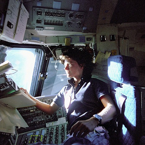 &lt;p&gt;CORRECTS TO SAY RIDE IS IN THE SPACE SHUTTLE CHALLENGER, NOT COLUMBIA - FILE - In this June 1983 photo released by NASA, astronaut Sally Ride, a specialist on shuttle mission STS-7, monitors control panels from the pilot's chair on the shuttle Challenger flight deck. Ride, the first American woman in space, died Monday, July 23, 2012 after a 17-month battle with pancreatic cancer. She was 61. (AP Photo/NASA, File)&lt;/p&gt;