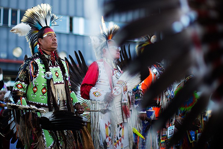 &lt;p&gt;TESS FREEMAN/Press Over 1,000 dancers participated in the Grand Entry to kick off the 2014 Julyamsh Powwow at the Greyhound Park and Event Center on Friday evening. Julyamsh is the largest outdoor powwow in the Northwest.&lt;/p&gt;