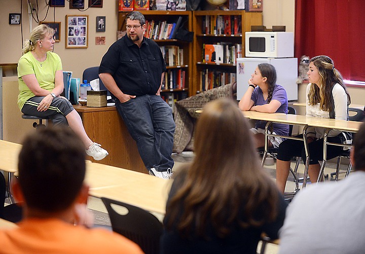 &lt;p&gt;&lt;strong&gt;Shannon and Sean O&#146;Donnell&lt;/strong&gt; meet with incoming freshmen on Wednesday during the middle school speech and debate camp at Flathead High School. Shannon is the head Flathead speech coach; Sean is the head short-prep coach.&lt;/p&gt;