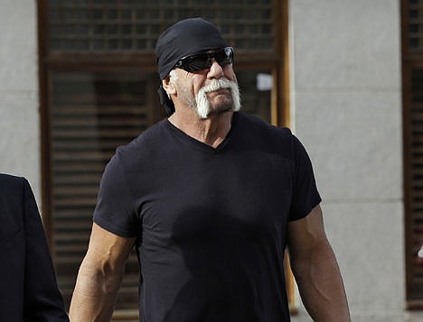 &lt;p&gt;Former professional wrestler Hulk Hogan, whose real name is Terry Bollea, arrives for a news conference at the United States Courthouse in Tampa, Fla., Oct. 15, 2012.&lt;/p&gt;