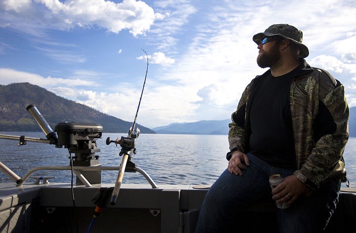 &lt;p&gt;Ryan Rogers, an Idaho Army National Guard veteran who served in Iraq, looks out over Lake Pend Orielle during a fishing trip on Friday.&#160;Boats for Heroes, the non-profit founded by Vietnam veteran Keith Mathews and his wife Cathy, takes veterans and their families out on free fishing trips in Washington and Idaho.&#160;&lt;/p&gt;