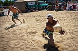 From parking lot to sand volleyball mecca