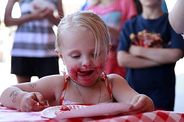 &lt;p&gt;Three-year-old Jaycey Pruitt of Polson enjoyed her piece of cherry pie at the Cherry Festival.&lt;/p&gt;