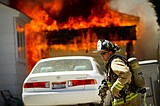 Fire destroys garage