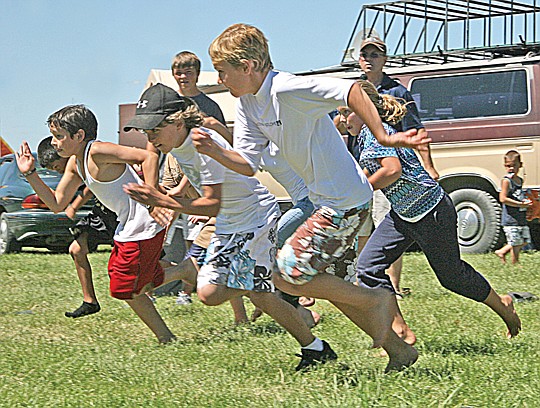 &lt;p&gt;And they're off! Kids competed in a variety of races including
foot-races, egg-balance races and gunny-sack races.&lt;/p&gt;