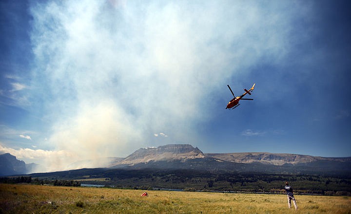 &lt;p&gt;&lt;strong&gt;The Flathead Helitack&lt;/strong&gt; helicopter flies in to assist with the Reynolds Creek Fire on Wednesday. (Brenda Ahearn/Daily Inter Lake)&lt;/p&gt;