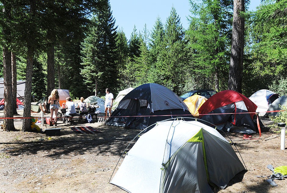 &lt;p&gt;About 30 workers at Glacier National Park have set up tents at Glacier Lodges in Coram because of the Reynolds Creek Fire. (Aaric Bryan/Daily Inter Lake)&lt;/p&gt;