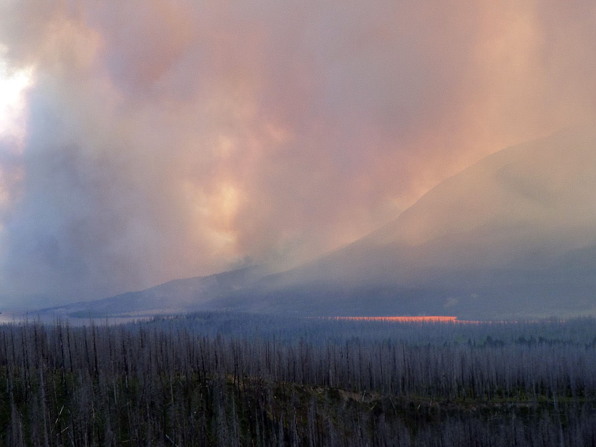 &lt;p&gt;Debra Arnold of Kalispell got an up close and personal look at the Reynolds Creek Wildland Fire while visiting St. Mary Falls in Glacier National Park on Tuesday, July 21. The fire quickly grew to over 1,000 acres that evening, and is now listed at more than 2,000 acres.&lt;/p&gt;