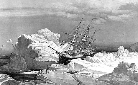 &lt;p&gt;This 1851 illustration shows the HMS Investigator on the north coast of the Baring Island in the Arctic. Arctic archaeologists have found the ship that forged the final link in the Northwest Passage and was lost in the search for the Franklin expedition. The HMS Investigator, abandoned in the ice in 1853, is in shallow water in Mercy Bay along the northern coast of the Banks Island in Canada's Western Arctic.&lt;/p&gt;