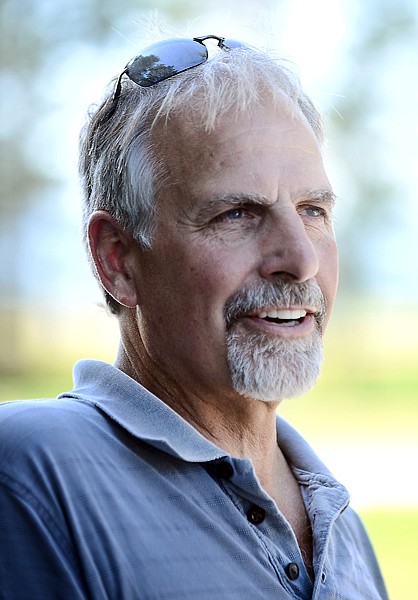 <p>Tom Britz talks about the challenges and all he is learning as he has participated in the Hops Trial at his ranch south of Whitefish. (Brenda Ahearn/Daily Inter Lake)</p>