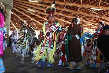 &lt;p&gt;Gary Comes at Night from Heart Butte and Tohannie from Nevada dance at the 33rd annual Standing Arrow Powwow.&lt;/p&gt;