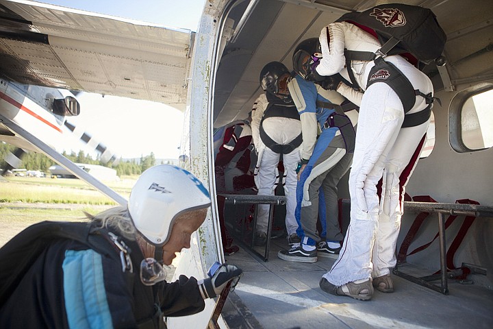 &lt;p&gt;Skydivers load onto the DeHavilland Twin Otter plane that will
take them to their jump height of 13,000 feet above the surface. A
maximum of 23 jumpers can be loaded into the planes brought to
Skydive Lost Prairie by Skydive Arizona.&lt;/p&gt;