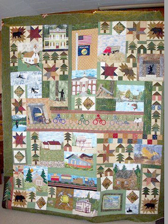 &lt;p&gt;This year's raffle quilt which is based on county history.&lt;/p&gt;