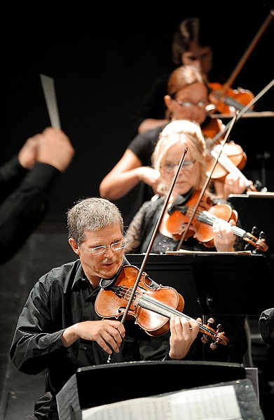 <p>Concertmaster Sam Taylor playing in a Festival Amadeus concert on July 28, 2012, in Whitefish. (Brenda Ahearn/Daily Inter Lake)</p>