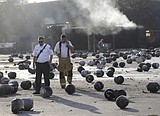 Explosions rock gas plant
