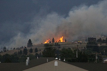 &lt;p&gt;The fire as seen from Polson Middle School.&lt;/p&gt;