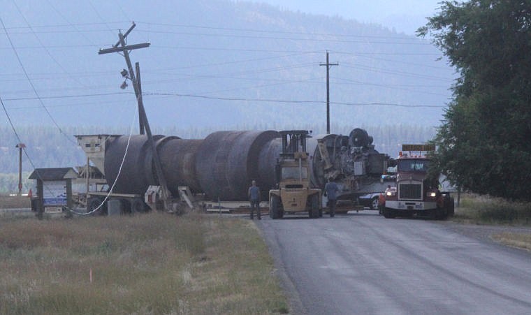 &lt;p&gt;The large truck hit the telephone pole as it turned onto Kruger Road.&#160;&lt;/p&gt;