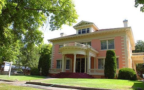 The Himsl house, a neo-classical mansion located at 305 Fourth Ave. E. in Kalispell, is up for sale. Many of the house&#146;s interior furnishings will be auctioned off Saturday at 10 a.m. in the Himsl warehouse at 345 E. Center St. Jennifer DeMonte/Daily Inter Lake