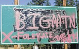 Vandals go after ski resort signs. . . .