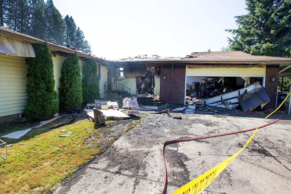 &lt;p&gt;The family's home remains partially standing following a Sunday evening blaze that claimed the lives of three animals. The cause of the fire is under investigation.&lt;/p&gt;